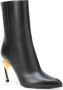 Alexander mcqueen Zwarte leren Armadillo hak enkellaarsjes Black Dames - Thumbnail 3