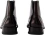 Alexander McQueen Zwarte Leren Brogue Enkellaarzen - Thumbnail 2