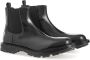 Alexander mcqueen Zwarte Leren Chelsea Laarzen met Flared Layered Zool Black Dames - Thumbnail 6