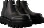 Alexander McQueen Zwarte Leren Enkellaarzen Noir - Thumbnail 2
