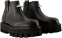 Alexander McQueen Zwarte leren enkellaarzen Ronde neus - Thumbnail 2