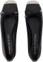 Alexander mcqueen Zwarte leren flats Zwart Dames - Thumbnail 4