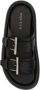 Alexander mcqueen Zwarte leren gesp-slides Black Heren - Thumbnail 2
