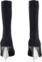 Alexander McQueen Zwarte Gebreide Sleehak Enkellaarzen - Thumbnail 2