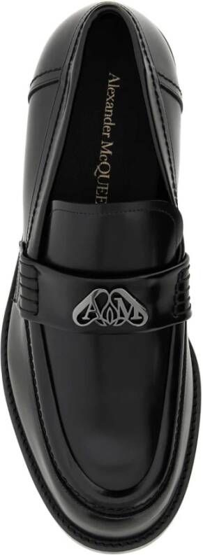 Alexander mcqueen Heren Seal Loafer Leer Zwart Black Heren - Foto 2