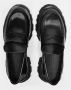 Alexander mcqueen Zwarte Leren Loafers met Geribbelde Rubberen Zool Black Dames - Thumbnail 5