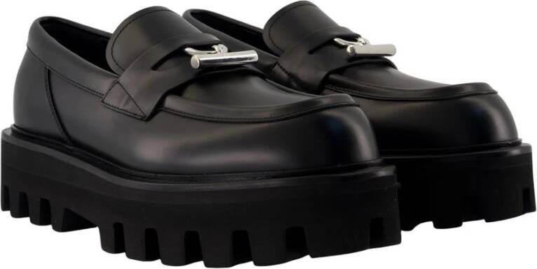 Alexander McQueen Zwarte T-Bar Parachute Loafer Schoenen