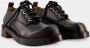 Alexander McQueen Zwarte Veterschoenen met Platte Zool - Thumbnail 2