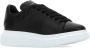 Alexander McQueen Zwarte Leren Platform Sneakers - Thumbnail 2