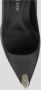 Alexander McQueen Zwarte leren pump met puntige neus - Thumbnail 2