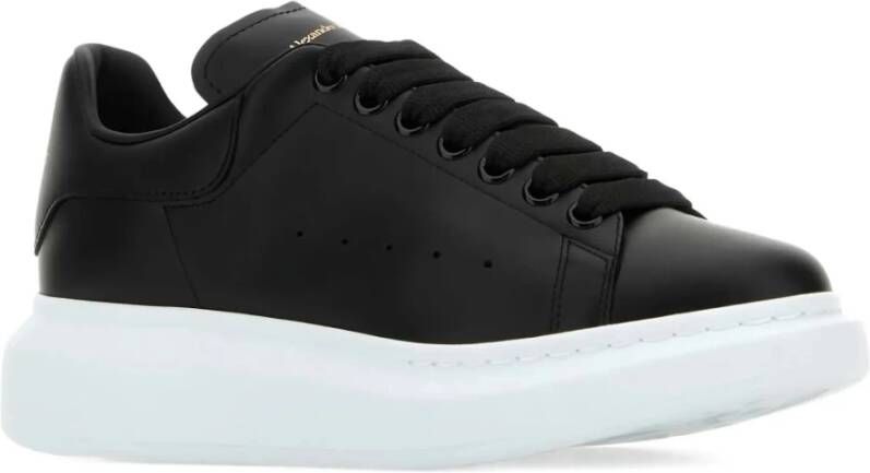 Alexander McQueen Zwarte Leren Sneakers voor Vrouwen