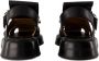 Alexander McQueen Zwarte Leren T-Bar Sandalen - Thumbnail 2