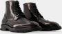 Alexander mcqueen Zwarte Leren Veterschoenen met Geborduurde Details Black Heren - Thumbnail 4