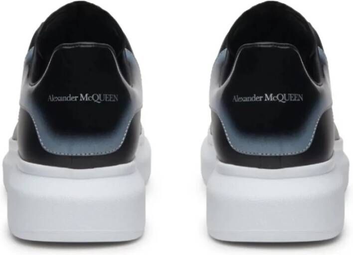 alexander mcqueen Zwarte Oversized Sneakers met Zilveren Hiel Black Heren