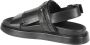 Alexander McQueen Zwarte platte sandalen met kwastjes - Thumbnail 2
