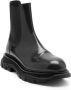 Alexander mcqueen Zwarte Slip-On Laarzen met Elastische Zijkanten Black Heren - Thumbnail 4