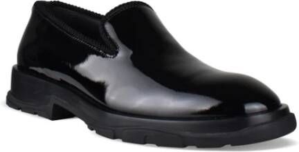 alexander mcqueen Zwarte Slip-On Loafers van Lakleer Black Heren