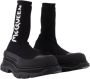 Alexander McQueen Zwarte Soklaarzen met Plateauzool - Thumbnail 2