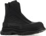 Alexander mcqueen Slick Enkellaarzen met Paneelontwerp Black Heren - Thumbnail 3