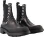 Alexander mcqueen Tread Slick Ankle Boots Black White Leather Zwart Heren - Thumbnail 4