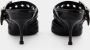 Alexander mcqueen Romantische Edge Zwart Zilver Leren Sandalen Black Dames - Thumbnail 3