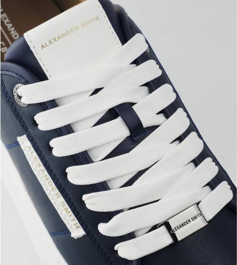 Alexander Smith Blauw Wit Wembley Eco Sneakers Blue Heren