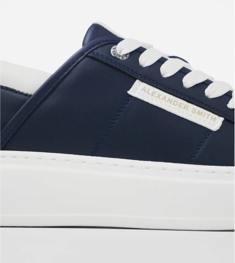 Alexander Smith Blauw Wit Wembley Eco Sneakers Blue Heren