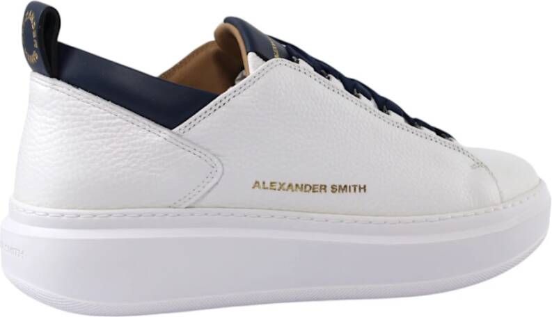 Alexander Smith Blauw Witte Wembley Sneakers