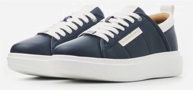 Alexander Smith Blauwe Eco-Wembley Sneakers Blue Heren