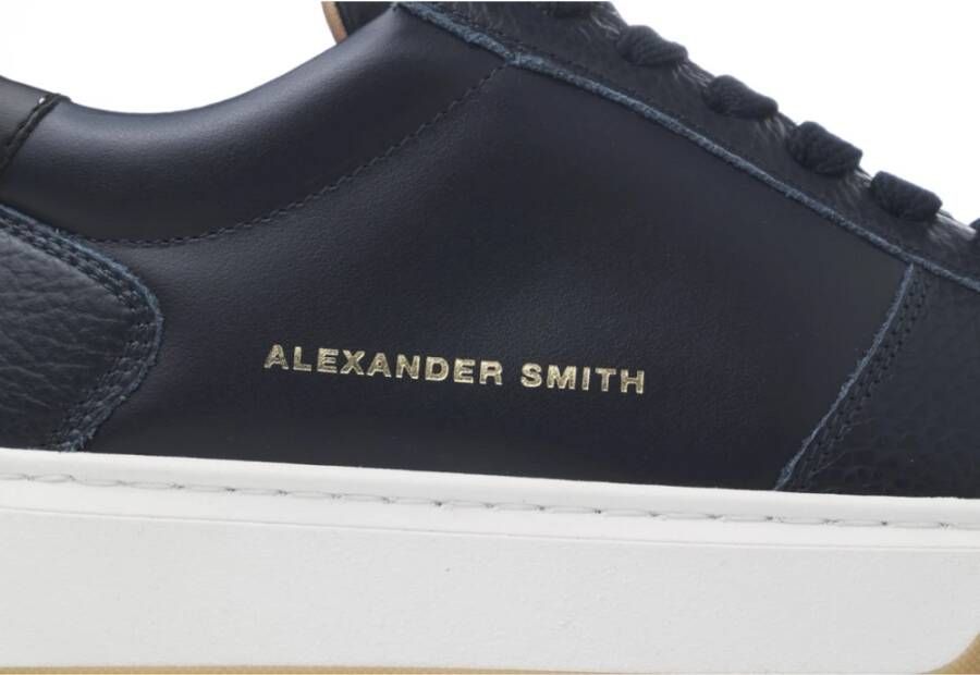 Alexander Smith Blauwe Harrow Man Sneakers Blue Heren