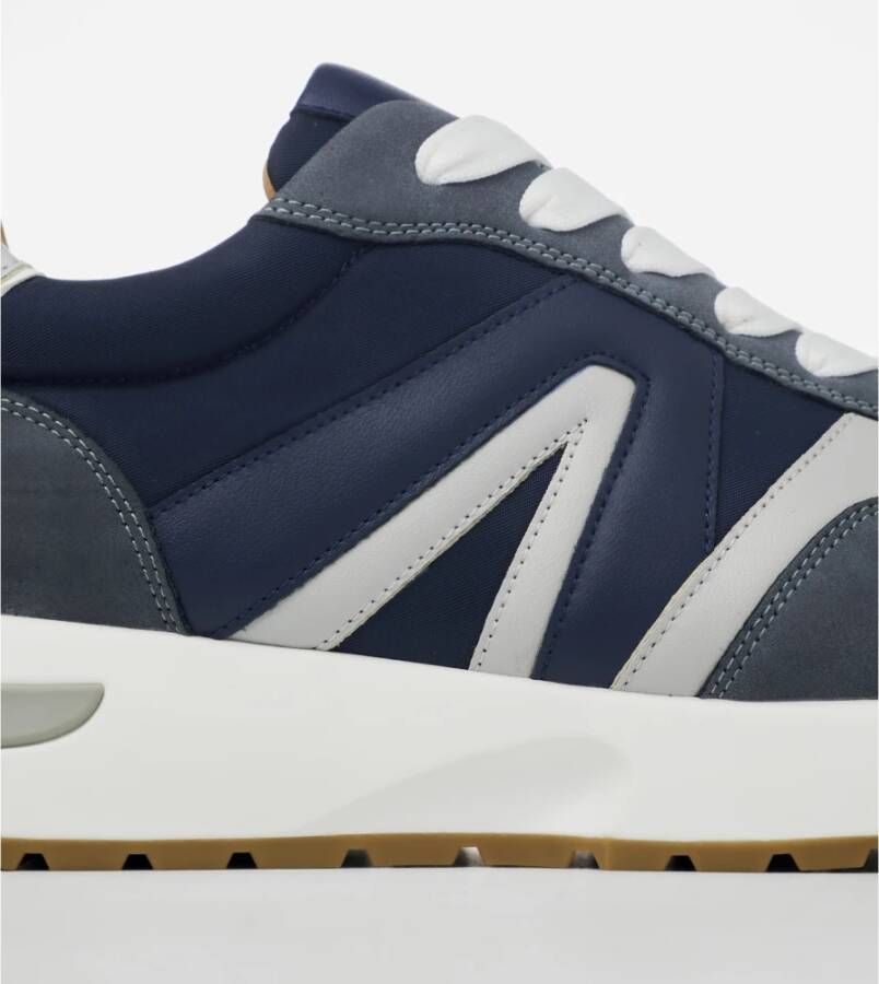 Alexander Smith Blauwe Runner Sneakers Sportieve Stijl Blue Heren