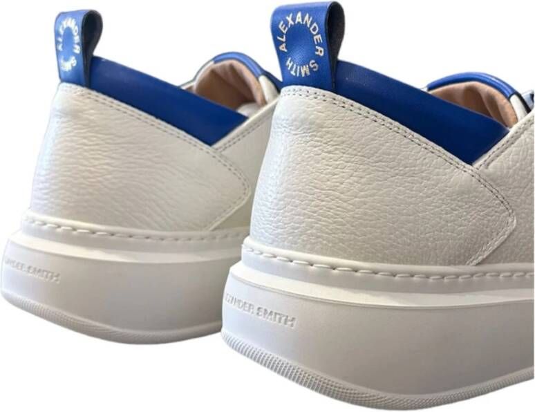 Alexander Smith Blauwe Sneakers met Logo Detail White Heren