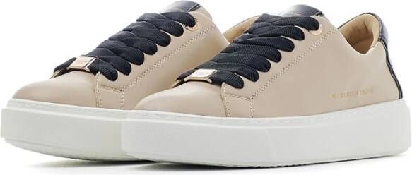 Alexander Smith Dames Sneakers van Leer met Zwarte Veters Bruin Heren