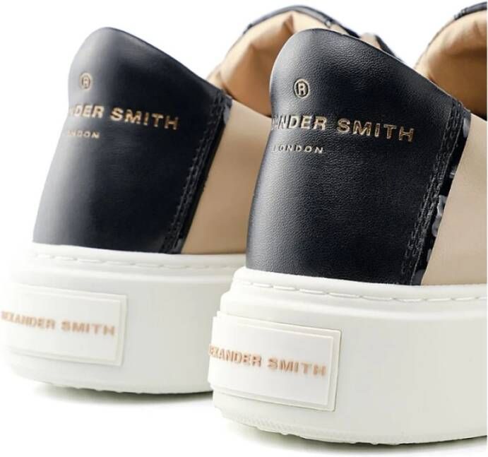 Alexander Smith Dames Sneakers van Leer met Zwarte Veters Bruin Heren