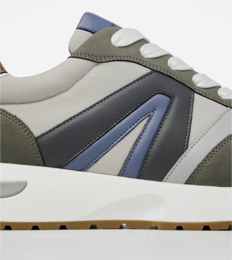 Alexander Smith Donkergrijze Runner Sneakers Gray Heren