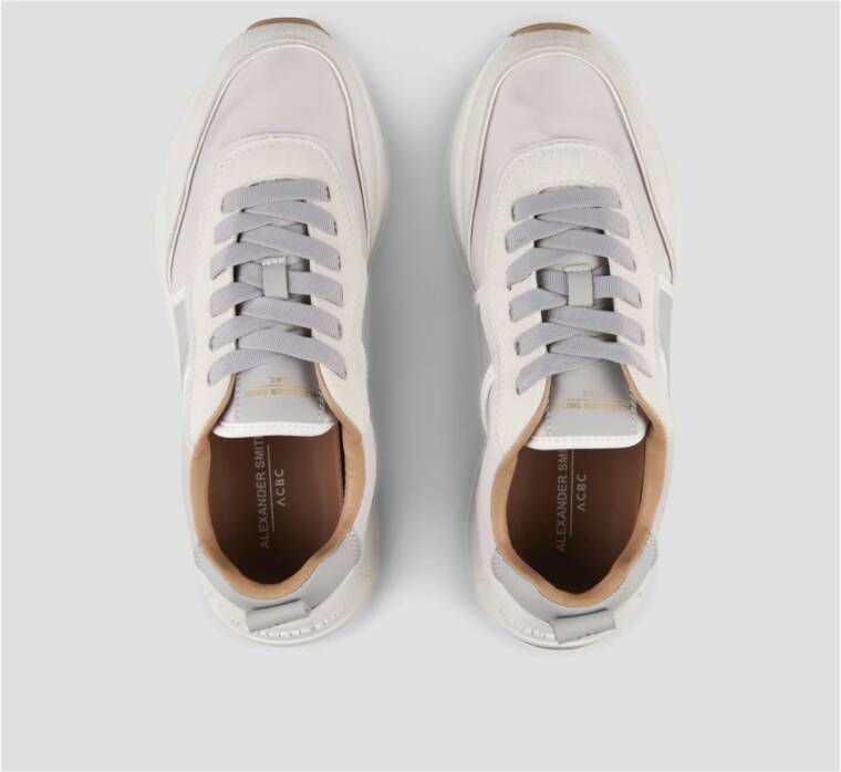 Alexander Smith Eco-Dover MAN White Light Grey Gray Heren
