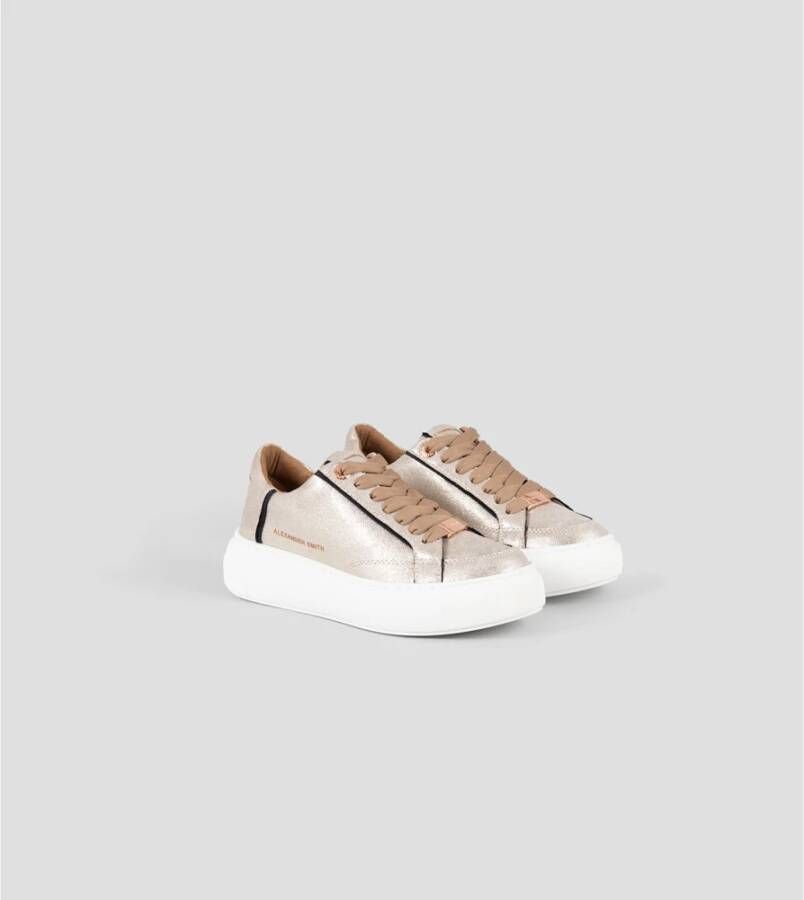 Alexander Smith Eco-Greenwich Licht Goud Sneakers Yellow Dames