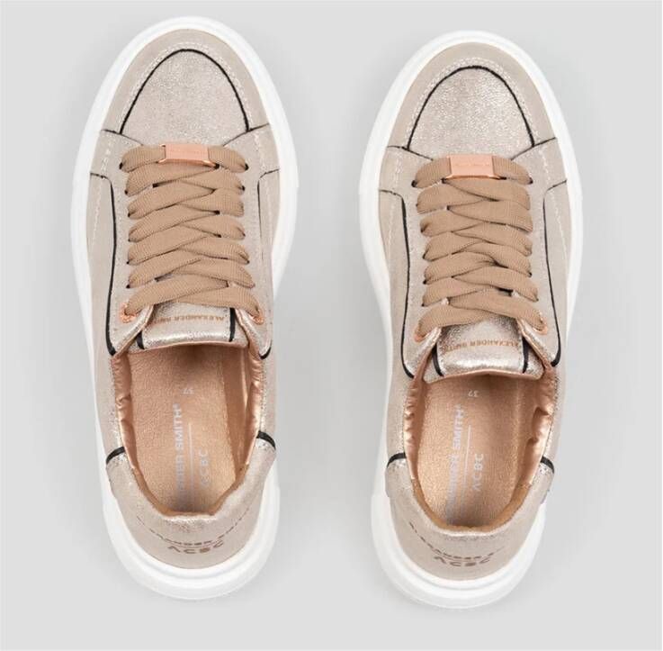 Alexander Smith Eco-Greenwich Licht Goud Sneakers Yellow Dames