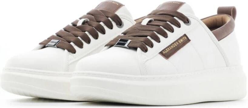 Alexander Smith Eco Wembley Heren Sneaker Wit Bruin Wit Heren