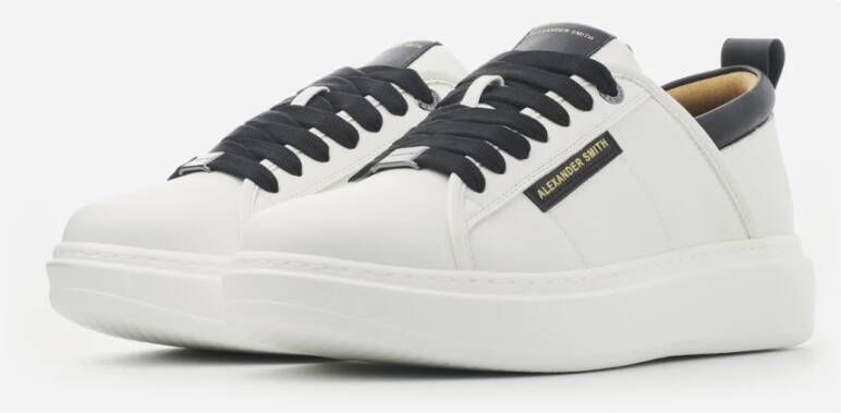 Alexander Smith Eco Wembley Wit Zwart Sneakers White Heren
