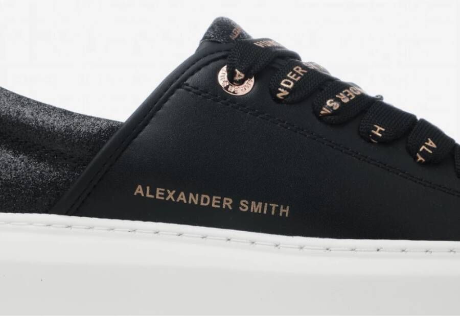 Alexander Smith Eco-Wembley Zwarte Dames Sneakers Zwart Dames