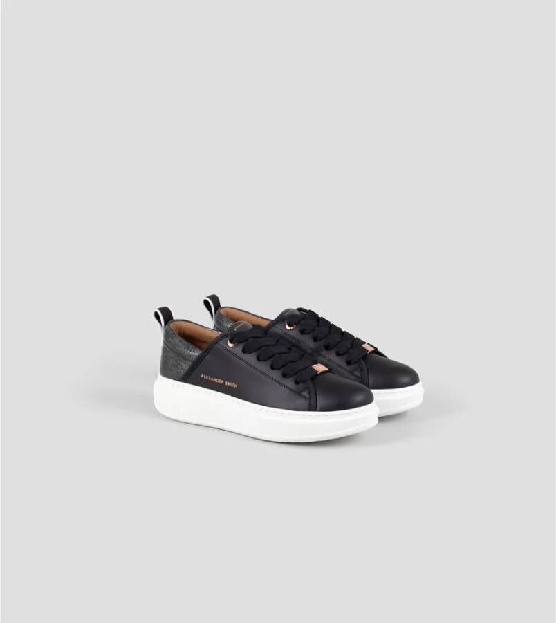 Alexander Smith Eco Wembley Zwarte Sneakers Black Dames