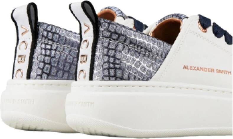 Alexander Smith EcoWembley Sneakers Wit Glans