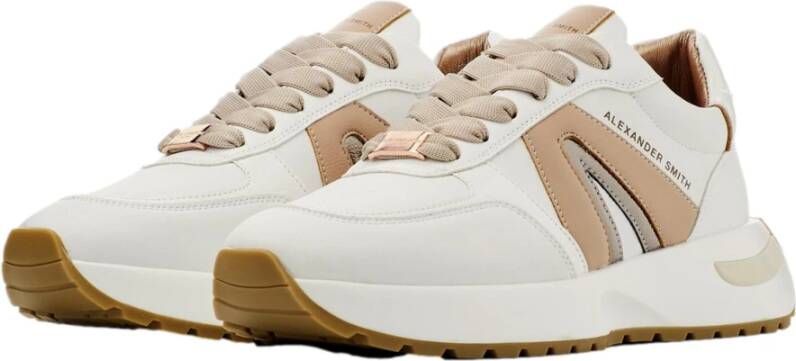 Alexander Smith Hyde Woman White Nude Sneakers Multicolor Dames