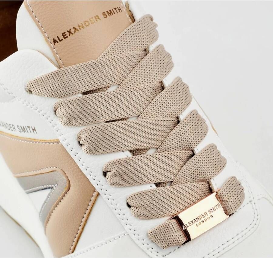 Alexander Smith Witte Nude Chunky Sneakers Multicolor Dames