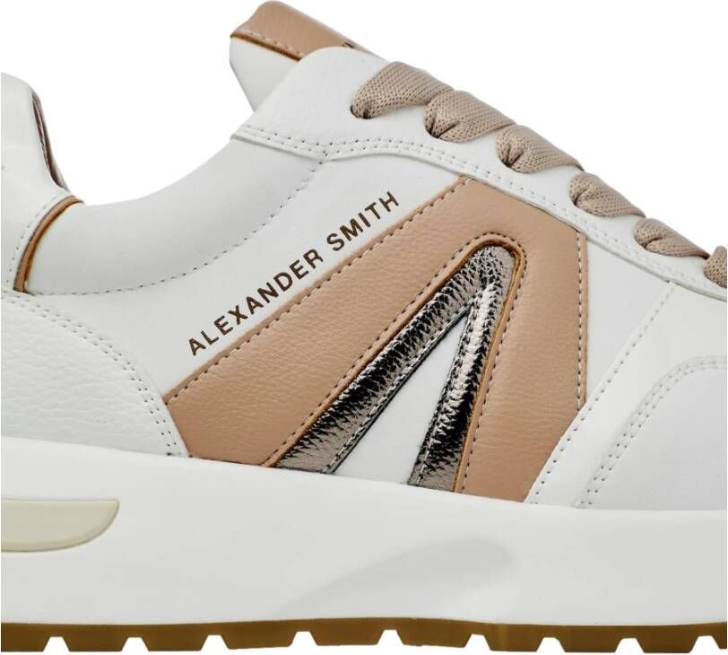 Alexander Smith Hyde Woman White Nude Sneakers Multicolor Dames