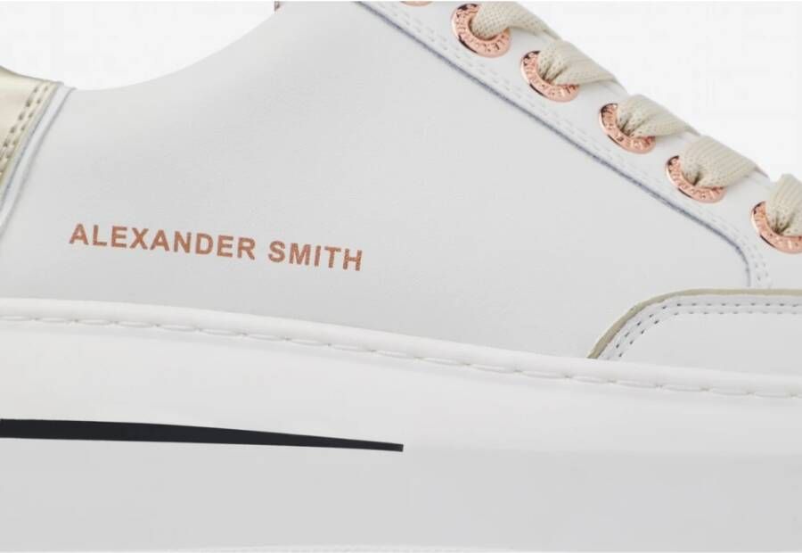 Alexander Smith Wit Goud Lancaster Sneakers White Dames