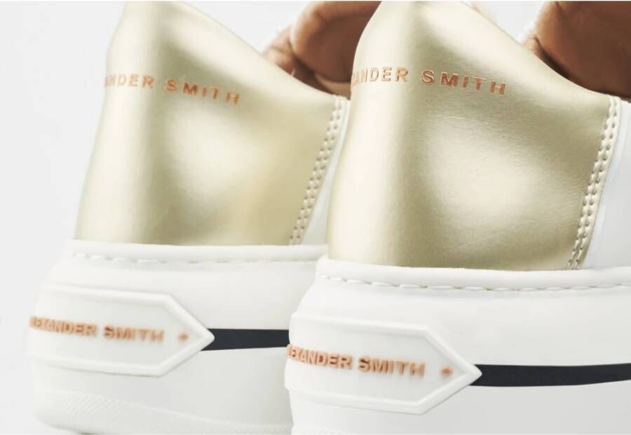 Alexander Smith Wit Goud Lancaster Sneakers White Dames