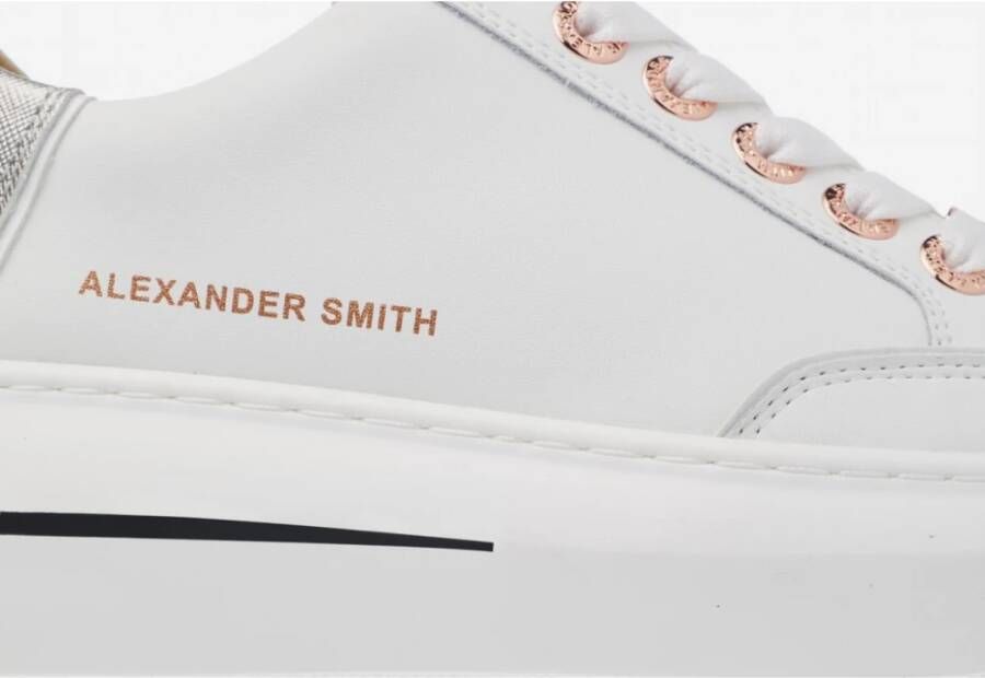 Alexander Smith Lancaster Wit Zilver Sneakers White Dames