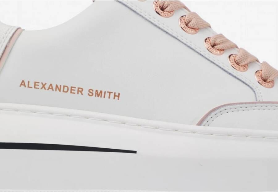 Alexander Smith Witte Roos Lancaster Gate Sneakers White Dames